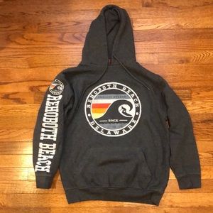 Rehoboth Beach Gray Hoodie Size Medium